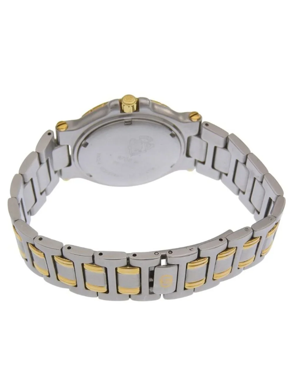 Gucci Stainless Steel Gold Plated Quartz Analog Display Ivory Dial Watch